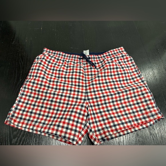 Men’s H & M Swim Trunks Shorts Plaid - Picture 2 of 4